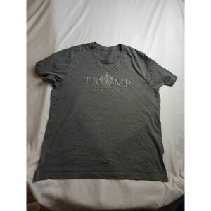 Trump New York‎ Shirt Mens Size XL Gray Graphic Print Politics Short Sleeves